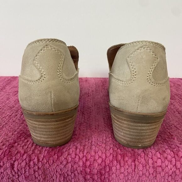 Lucky Brand Merlyin Loafer Suede Leather Light Brown Tan Size 8.5 - Picture 5 of 12